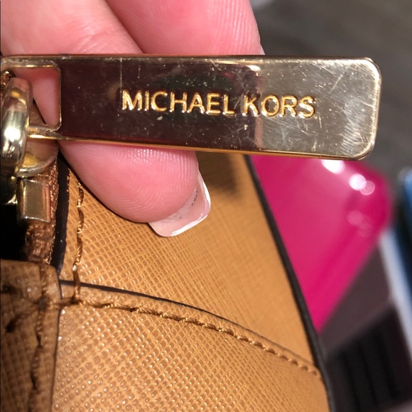 Michael Kors Brown Studded Satchel - Picture 13 of 14